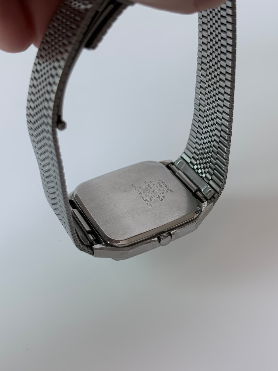 시티즌 1990년대 Forma 크림 다이얼 실버 스퀘어 쿼츠 남성 상품이미지8