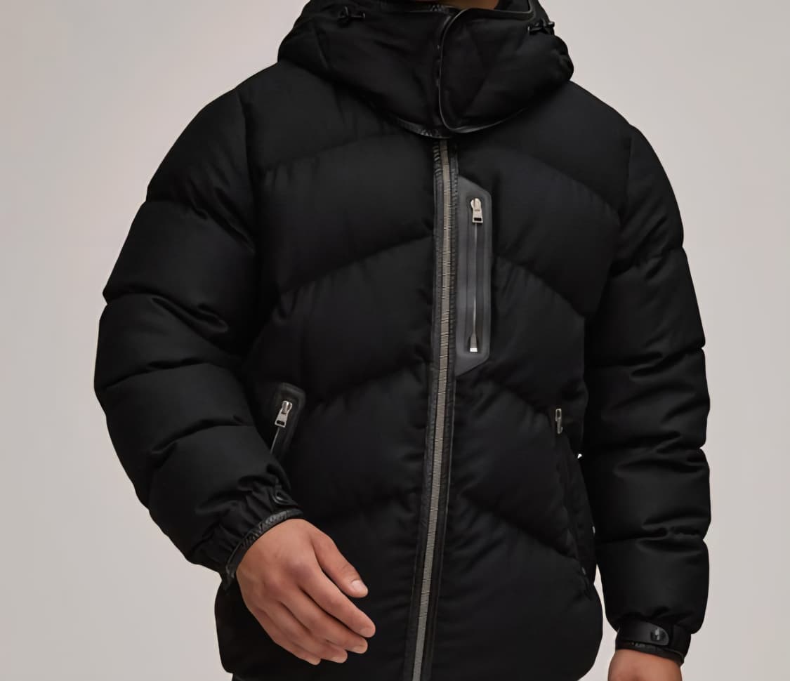 톰포드 라이트웨이트 울 블렌드 후드 다운 자켓 (후드 탈부착) 상품이미지1