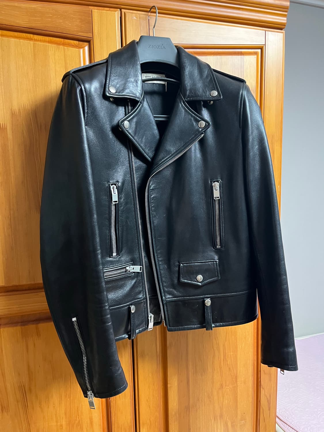 생로랑 13fw L01 에디시즌 램스킨 라이더 자켓 상품이미지4