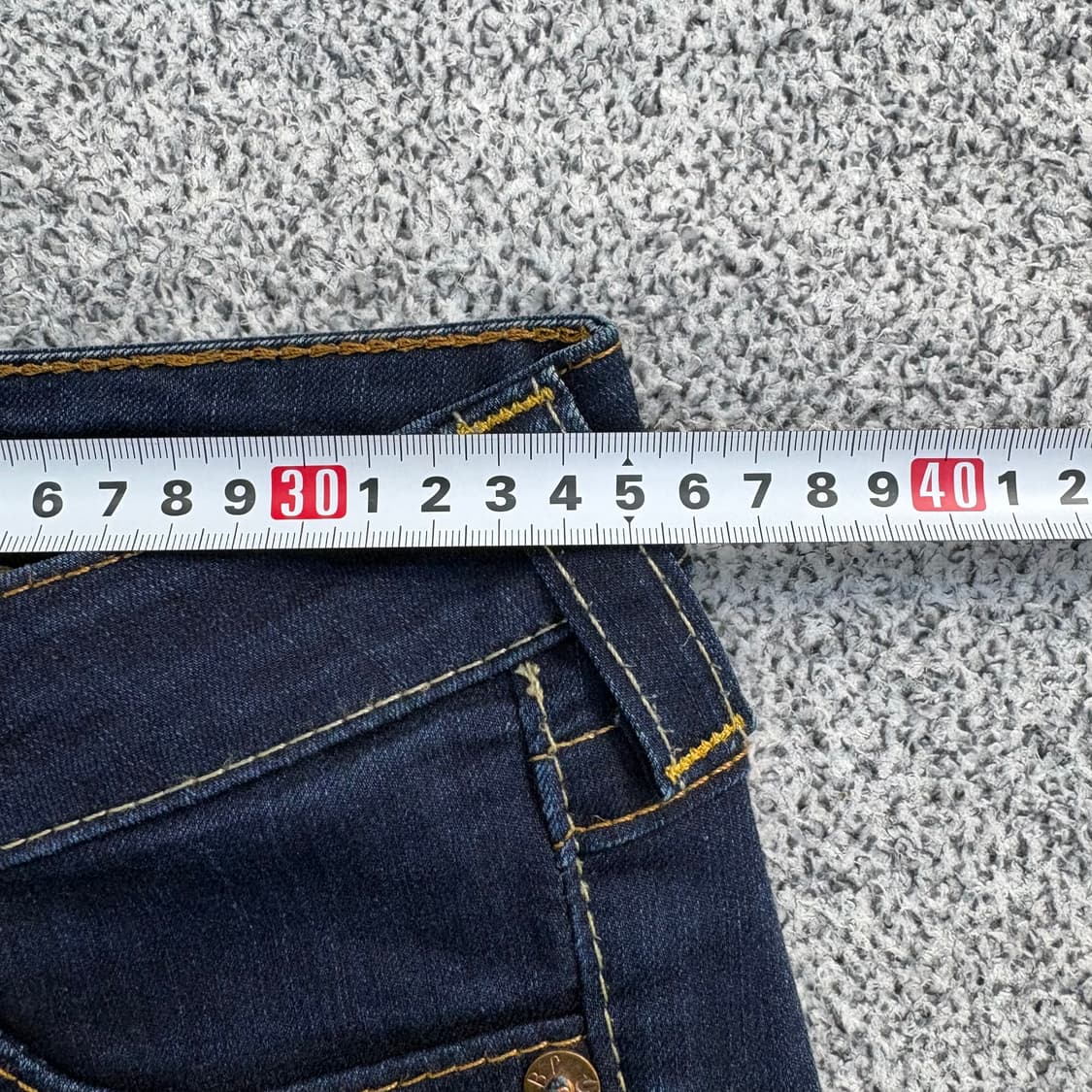 26 트루릴리젼 부추컷 진청 데님 0312J 상품이미지6