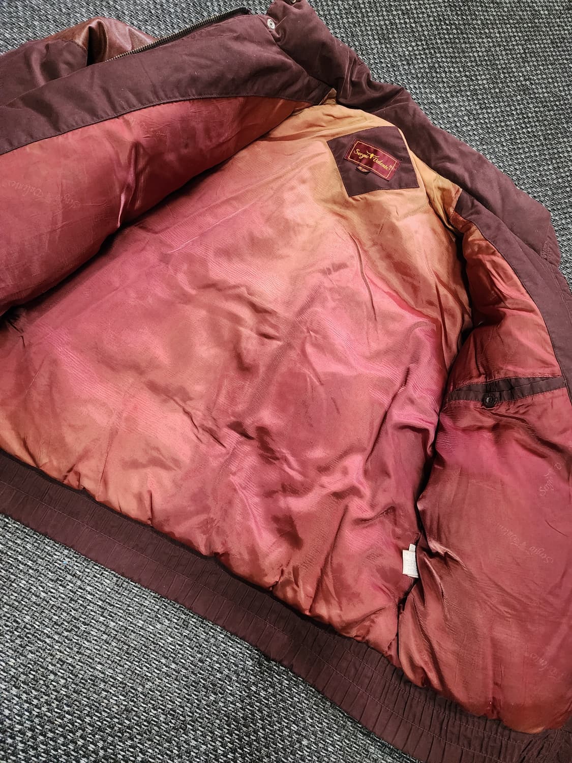 빈티지 소가죽 배색 덕다운 점퍼 95사이즈 상품이미지6