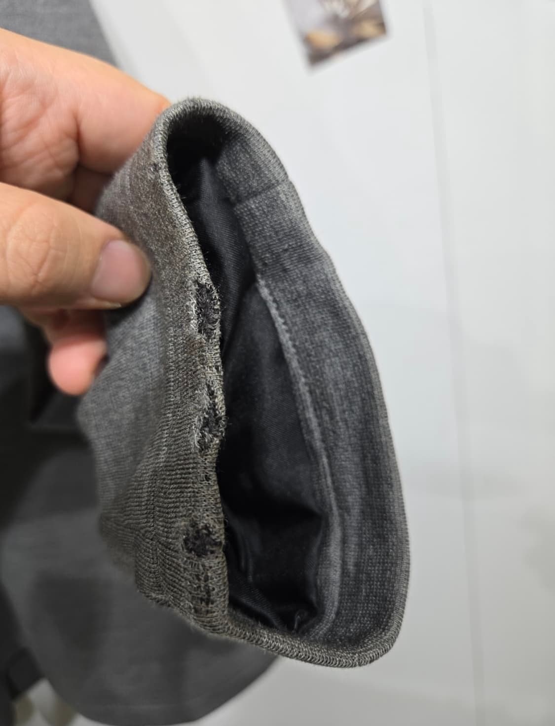 요지야마모토 회색 더블 버튼 피코트  상품이미지4