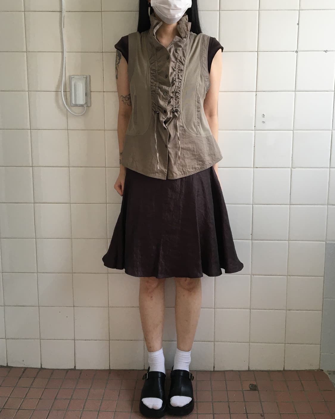 Glossy skirt 상품이미지4