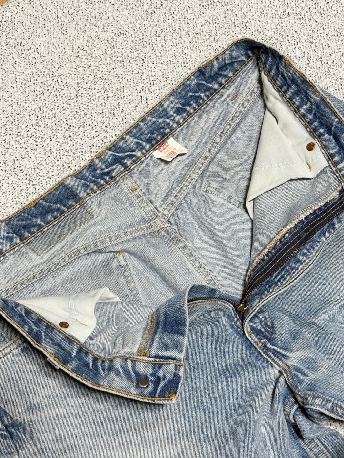 90s 빈티지 리바이스 505 오렌지탭 연청 데님 (실35x31) 상품이미지6