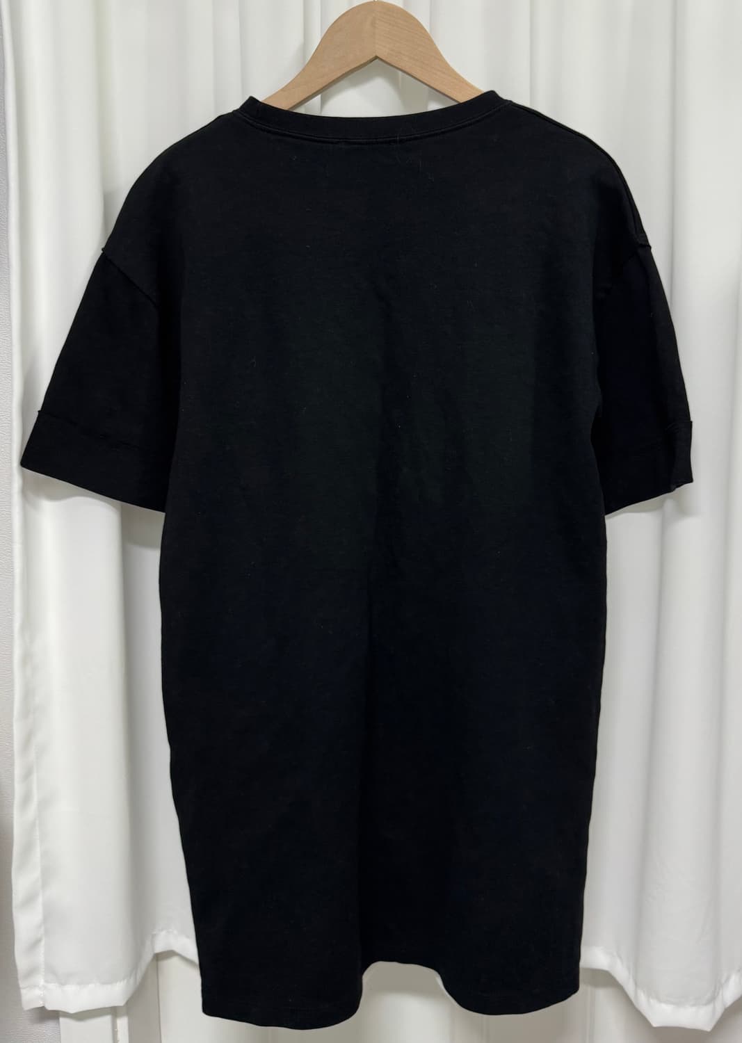 ZARA 자라 블랙 롱 반팔티  상품이미지6