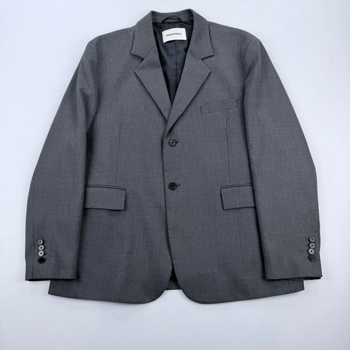 인사일런스 오버사이즈 울 블레이저 다크그레이 L 상품이미지2