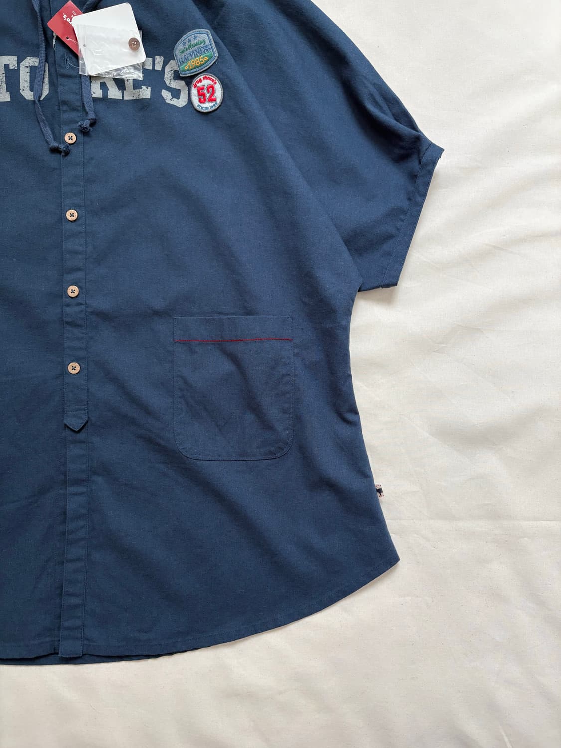 vintage lettering hooded shirt 상품이미지4