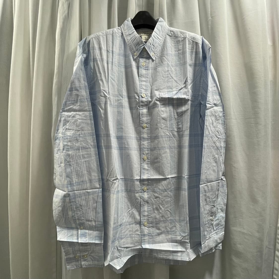 H&M/ 버튼다운 체크 셔츠/ L 상품이미지1