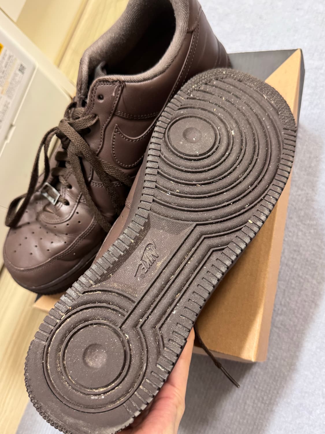 나이키 x 슈프림 에어포스 1 로우 바로크 브라운 상품이미지4