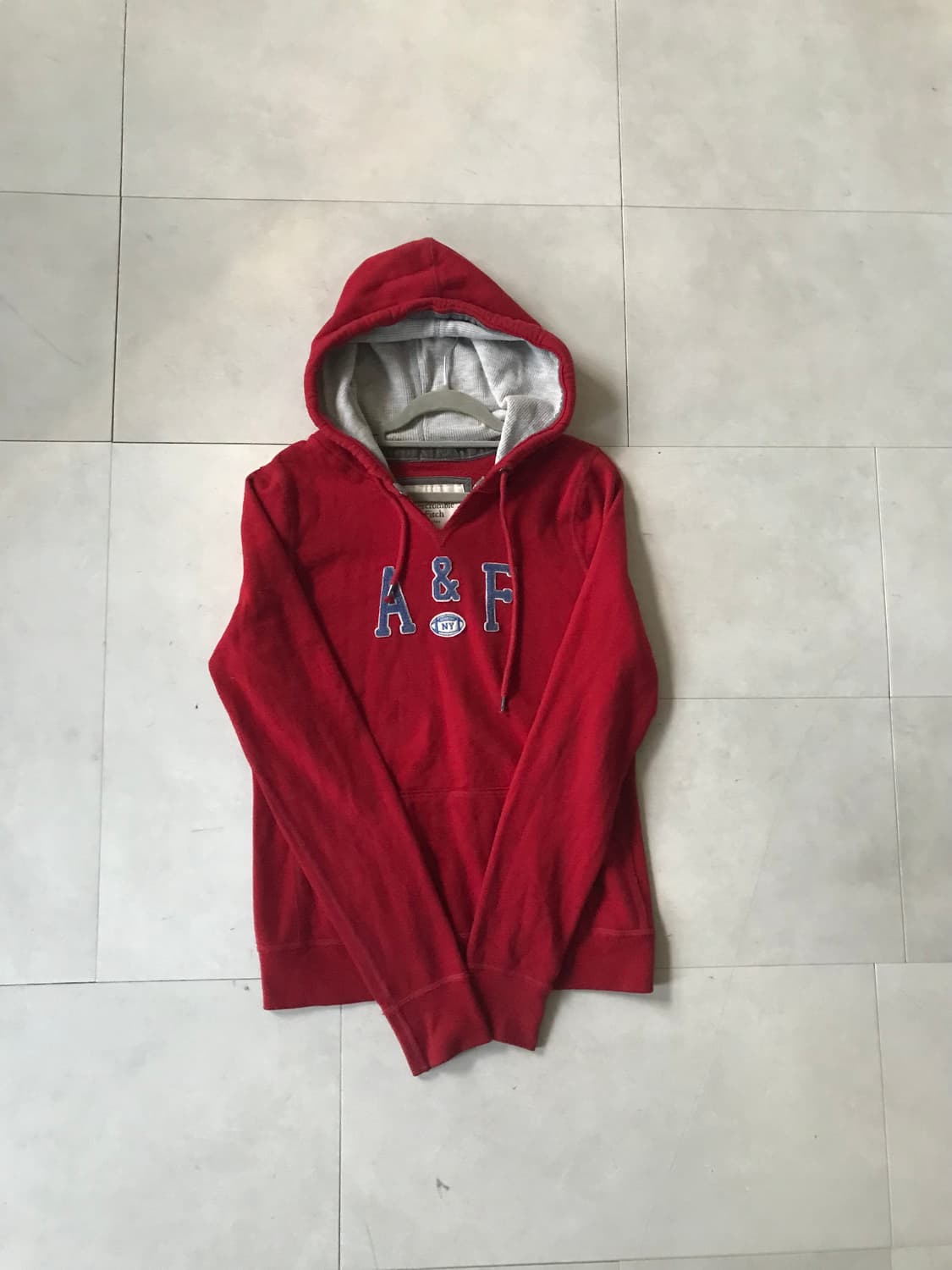 아베크롬비 레드 후드티 상품이미지6