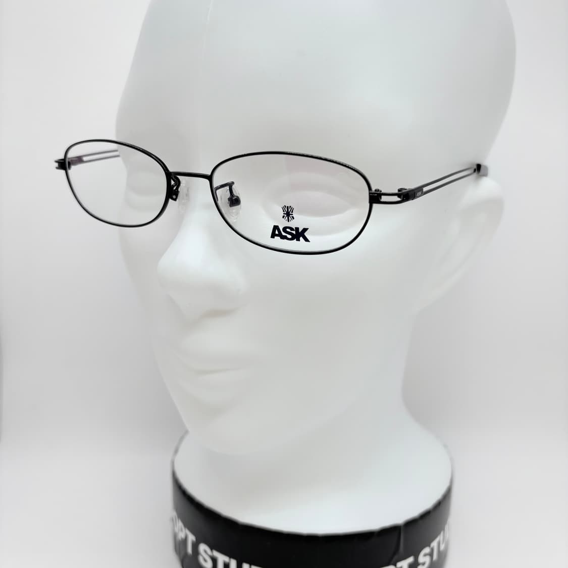 ASK 블랙 오벌 메탈테 빈티지안경 상품이미지6