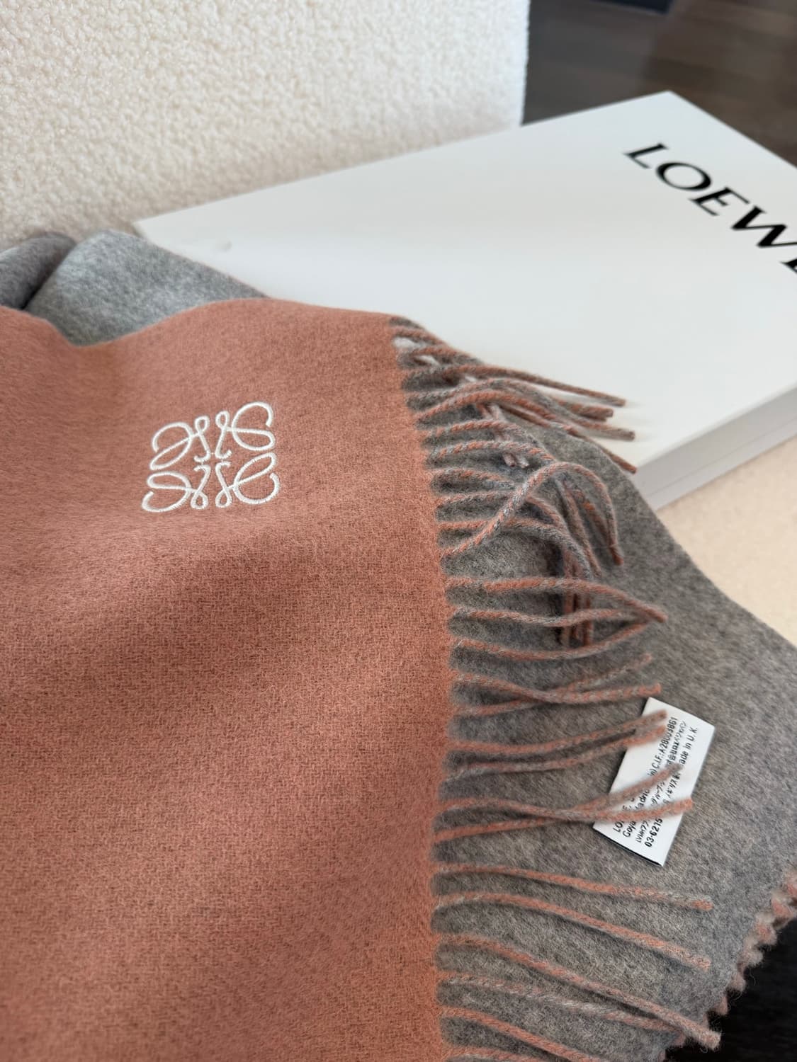 버버리 양면 머플러 램스울 100% 추동 단품
 상품이미지2