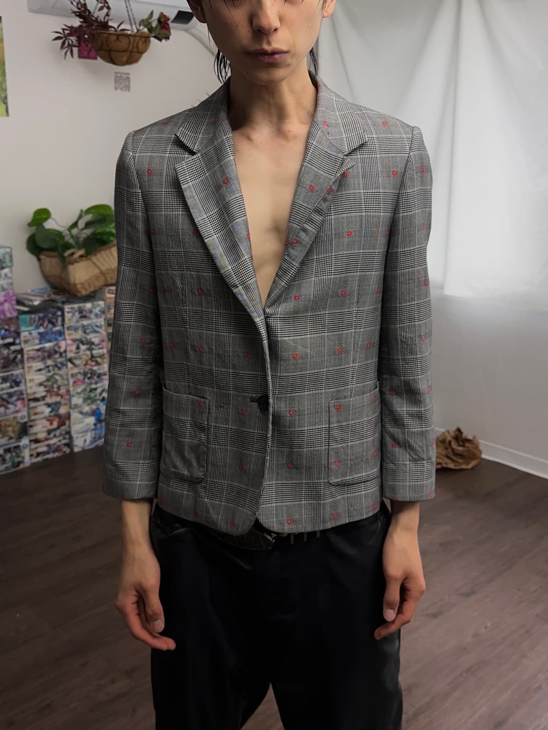 Lucky Chouette "C" 체크 플라워 자 상품이미지6