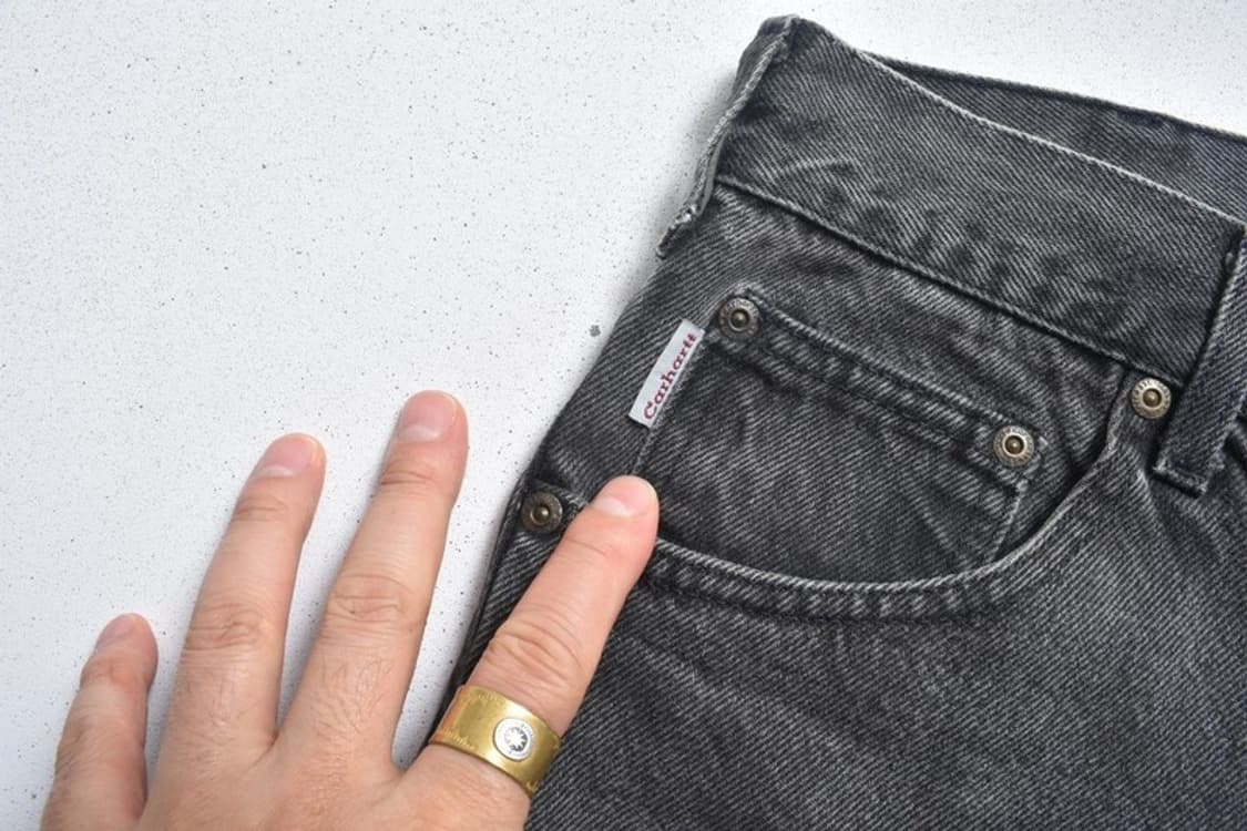 칼하트 워싱 흑청 청바지 N0965 상품이미지6