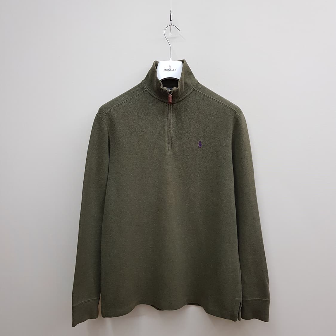 폴로 랄프로렌  하프집업 코튼 니트 S사이즈 상품이미지1