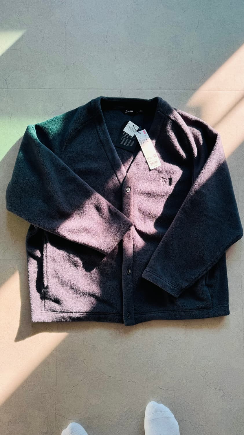 새상품 일본판 유니클로 니들스 오버사이즈 가디건 xxl. 그레이 상품이미지1