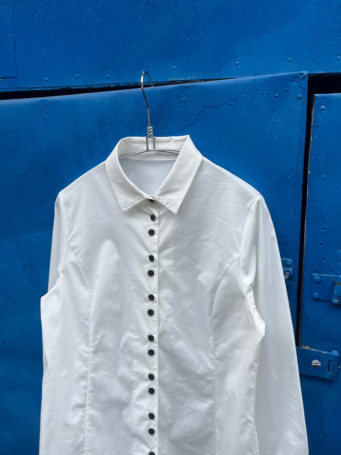 Vintage 화이트 버튼업 셔츠  상품이미지5