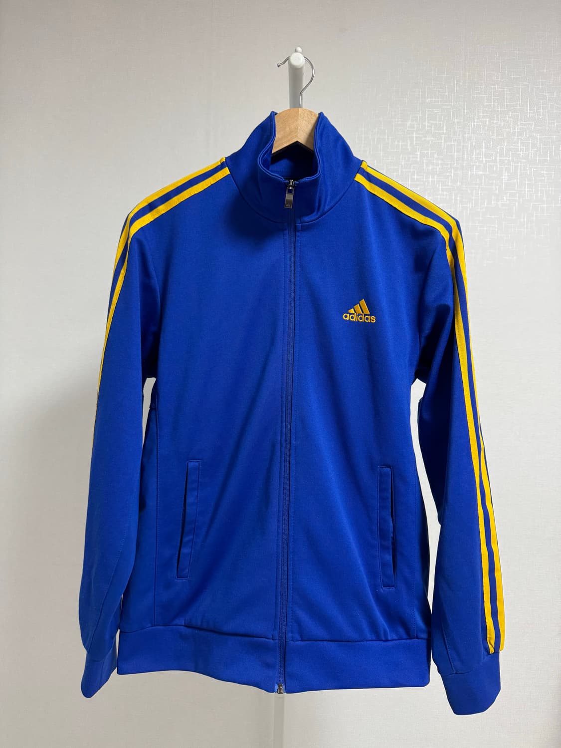 아디다스 져지 파랑/노랑 삼선 트랙탑 L 상품이미지1