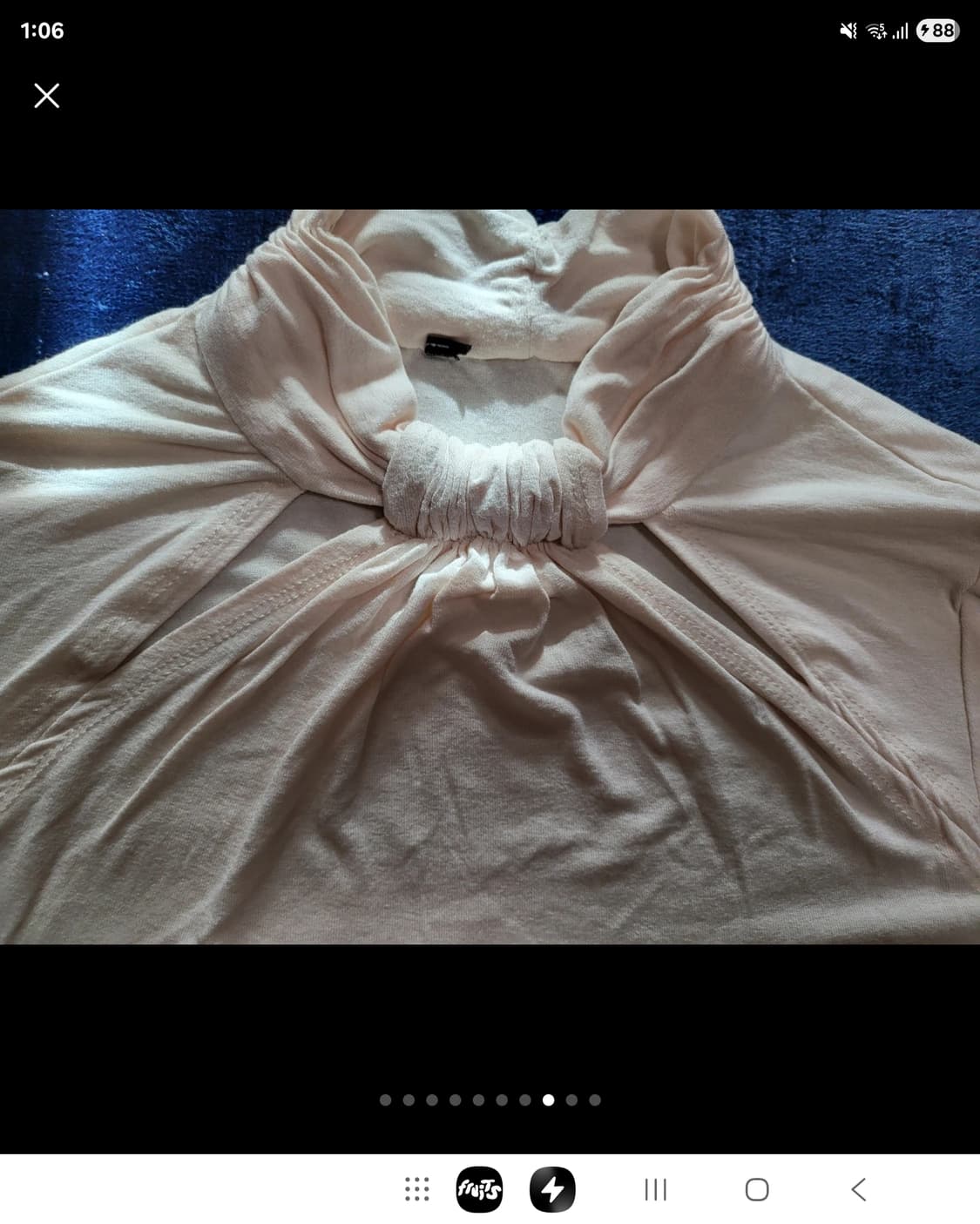 새상 프랑스 모르간 아이보리 모달 키홀 셔츠  상품이미지8