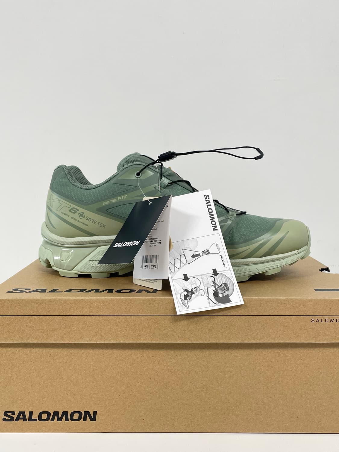 새상품 살로몬 XT-6 고어텍스 데저트 세이지 280 상품이미지8
