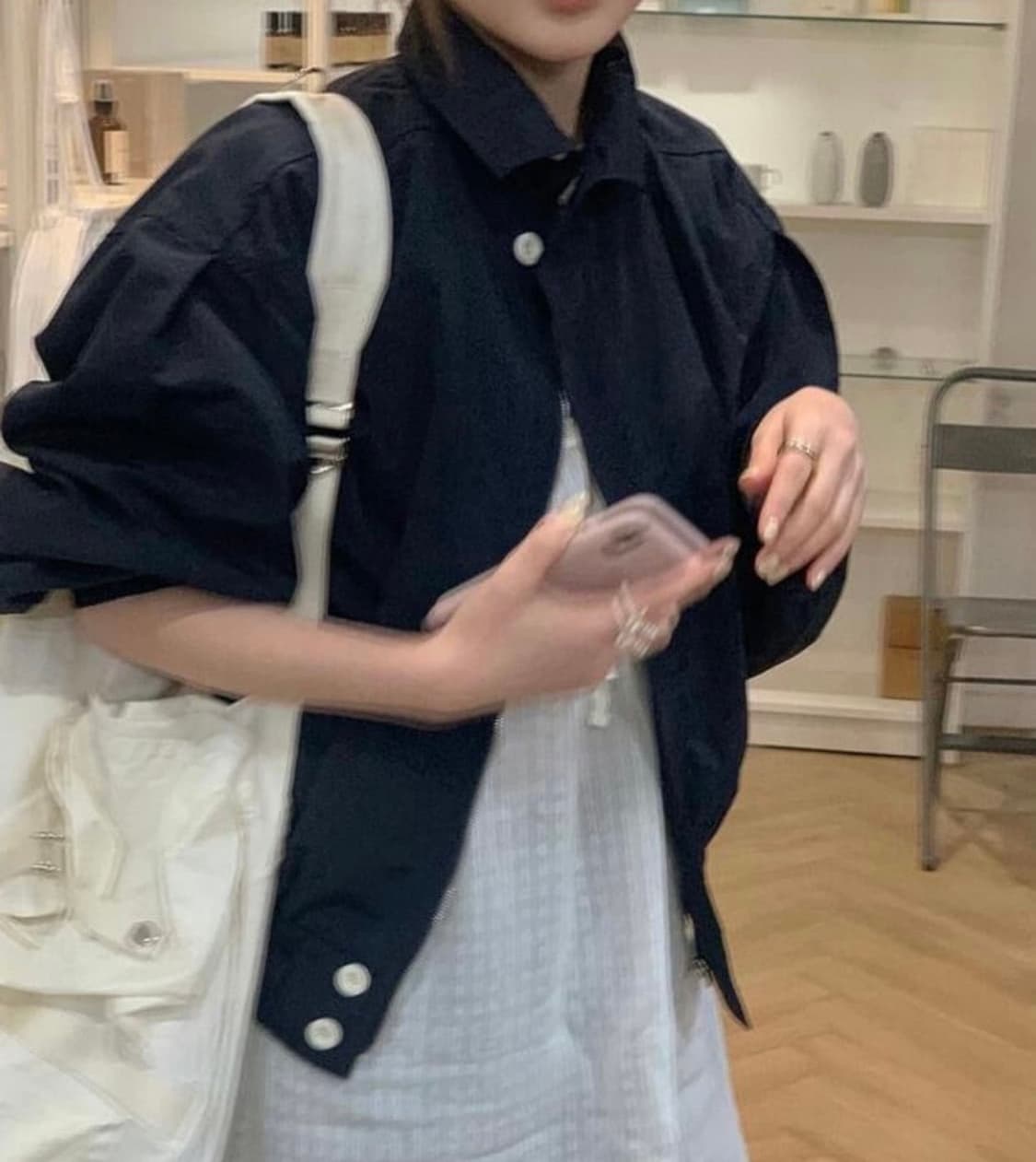 프렌치오브 텐즈 블루종 바람막이 자켓 상품이미지2