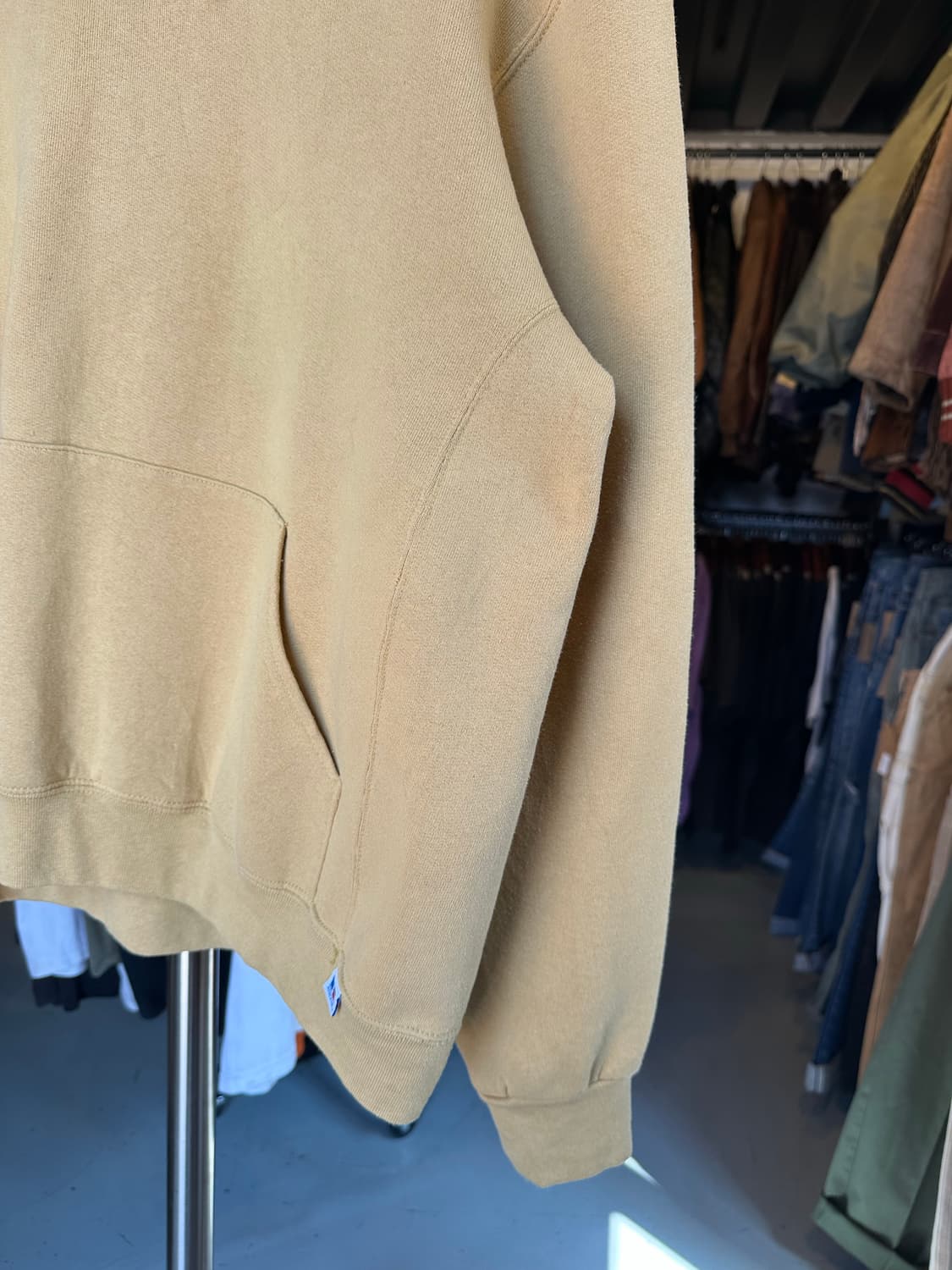 러셀 애슬레틱 50/50 플레인 스웻 후드 머스타드 상품이미지6