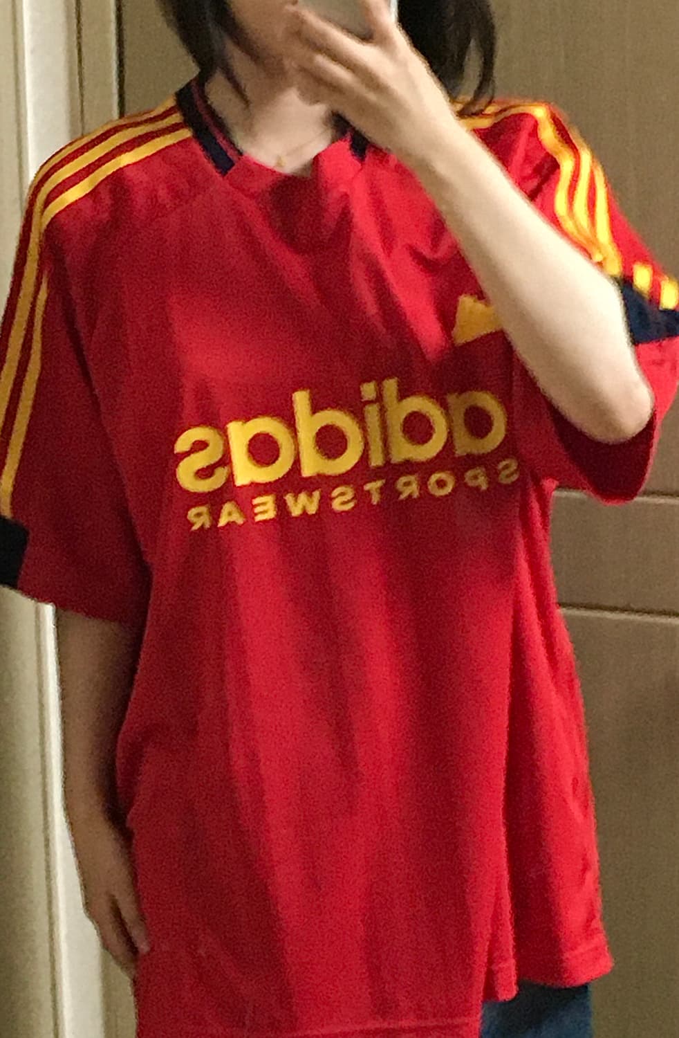 아이다스 반팔 레드 상품이미지2