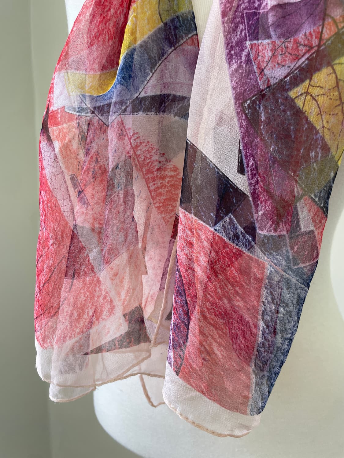 빈티지 실크 플로럴 스카프  상품이미지3