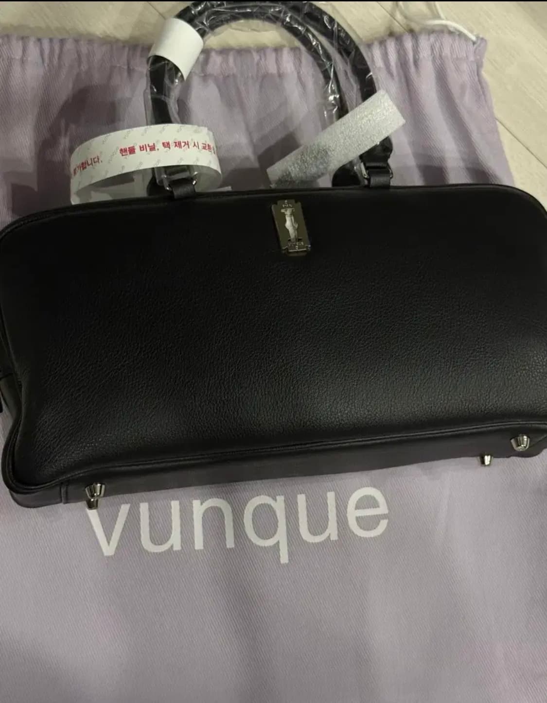 분크 신상 토크 스퀘어 토트 스몰 블랙 새상품 상품이미지3