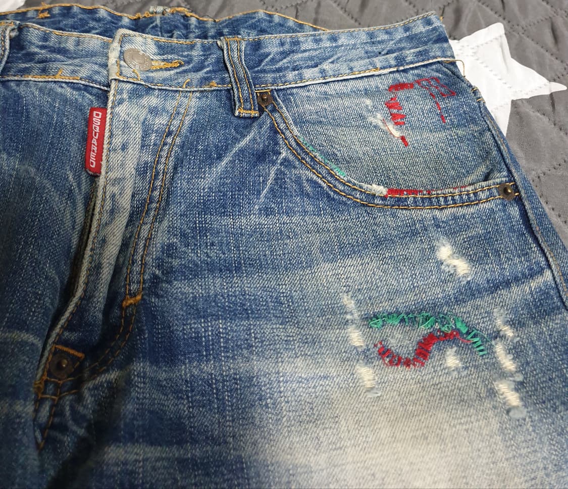 (정품)디스퀘어드2 레트로 디스트로이드 스티치 진 (32) 상품이미지2