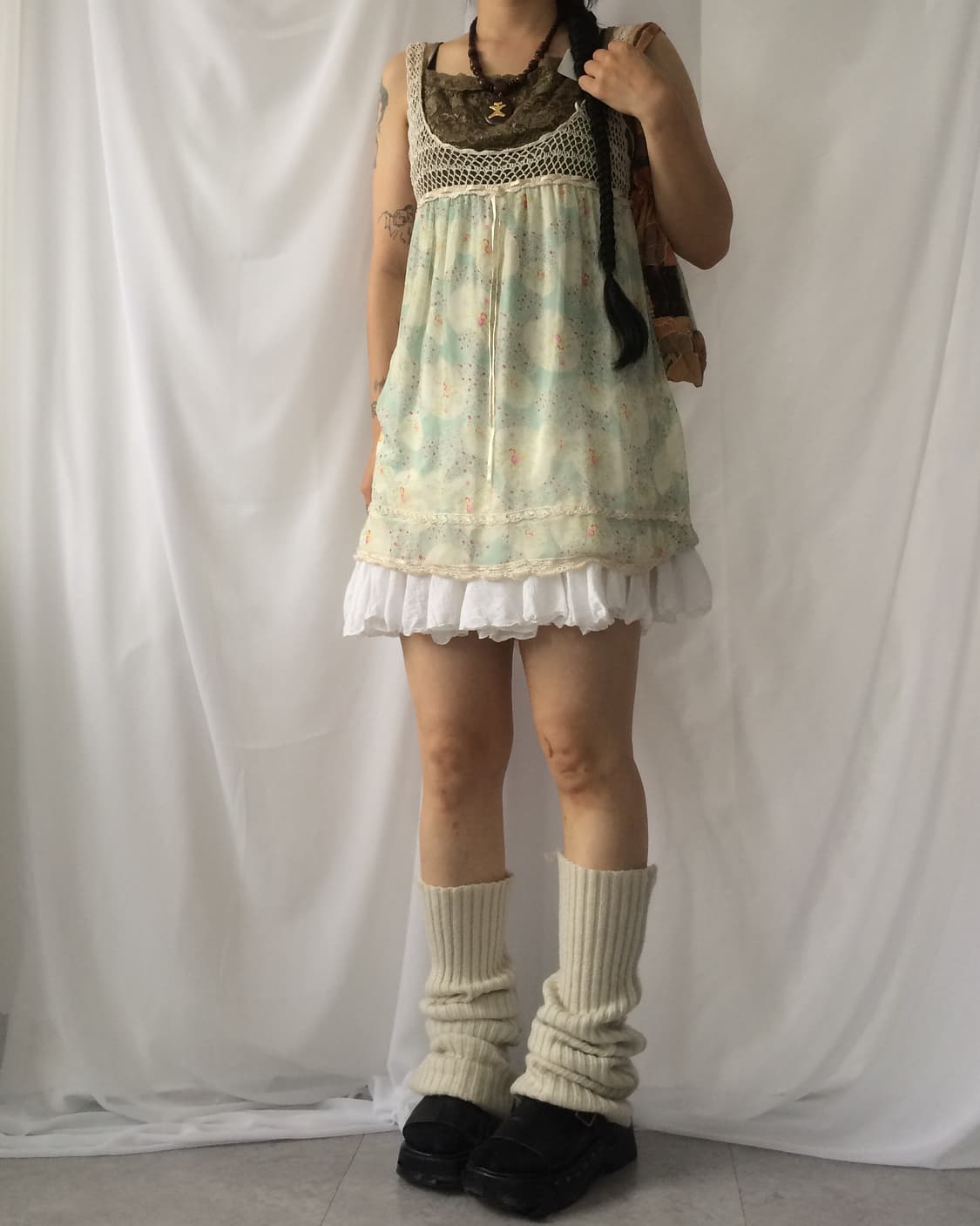 Crochet point pattern sleeveless 상품이미지7
