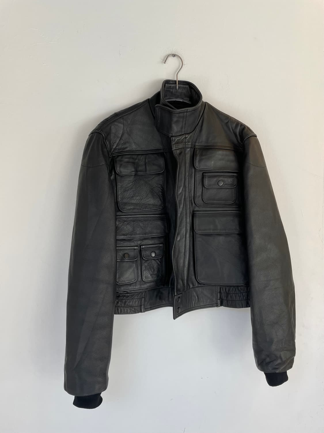vtg 에코 레더 바이커 자켓 상품이미지2