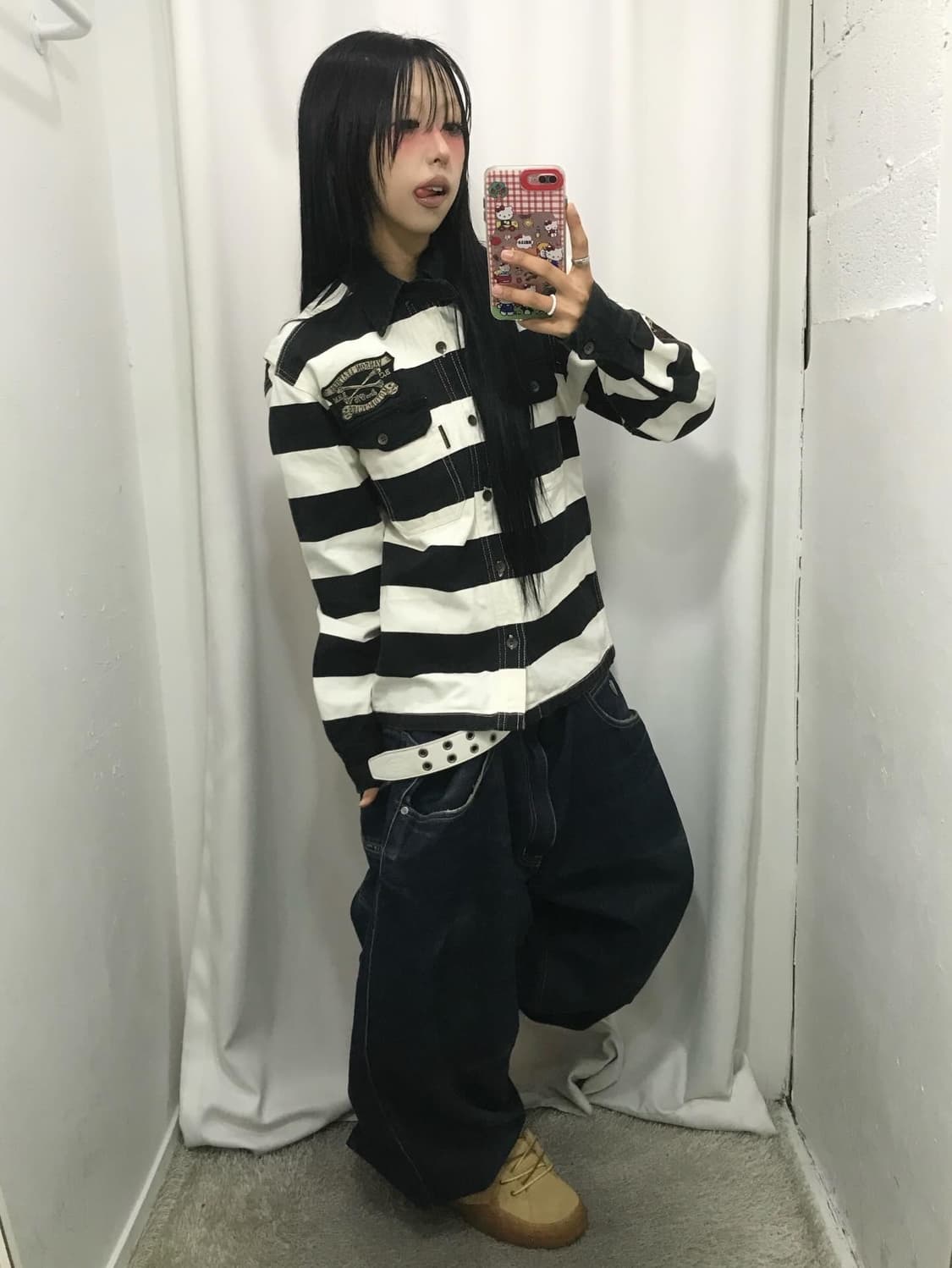 Vanson Embroidery Stripe Work Jacket 상품이미지4