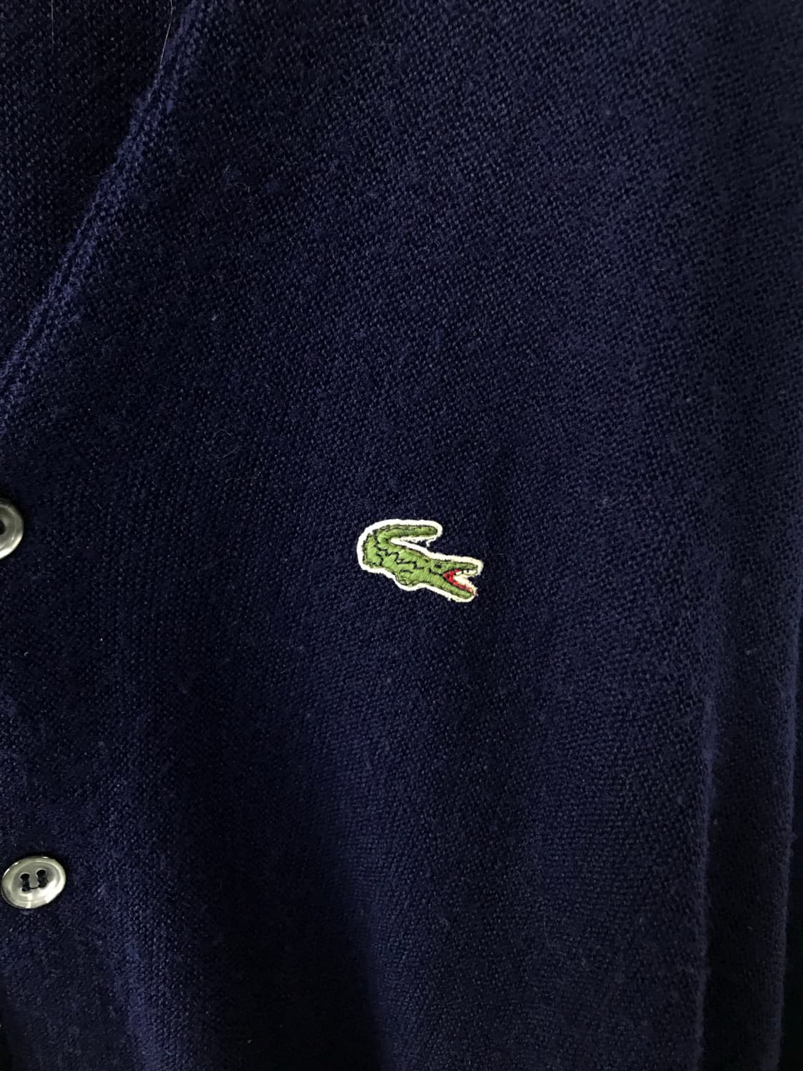 라코스테 네이비 브이넥 니트 가디건  상품이미지3