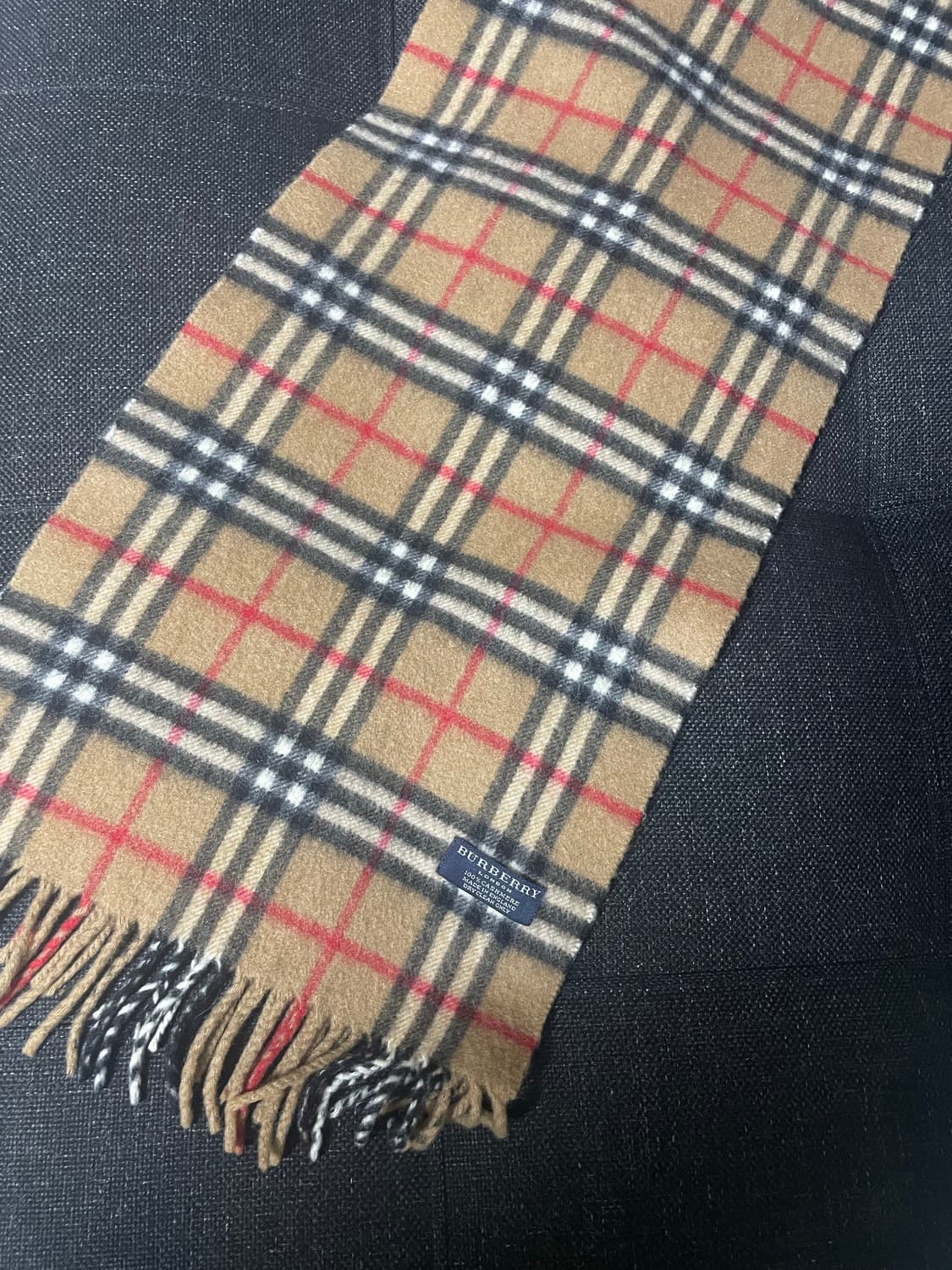 버버리 체크 캐시미어 머플러 상품이미지4