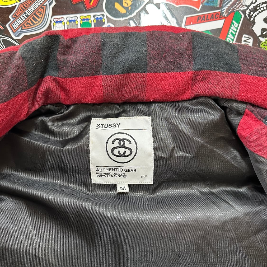 스투시 버팔로 체크 다운 베스트 M 상품이미지7