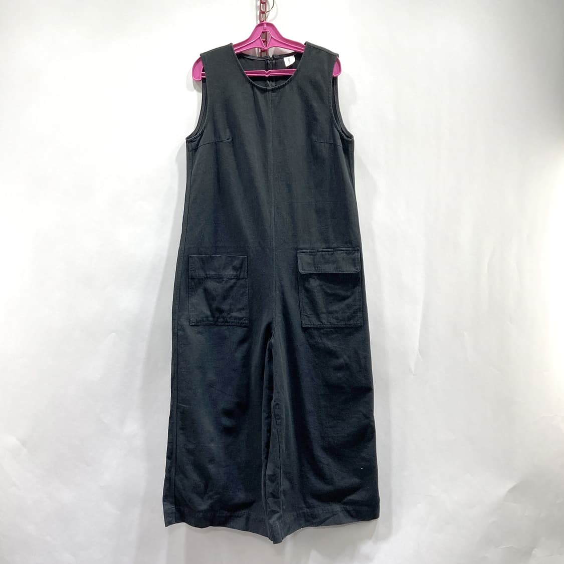 하나언니 민소매 와이드 점프수트 블랙 free 상품이미지1