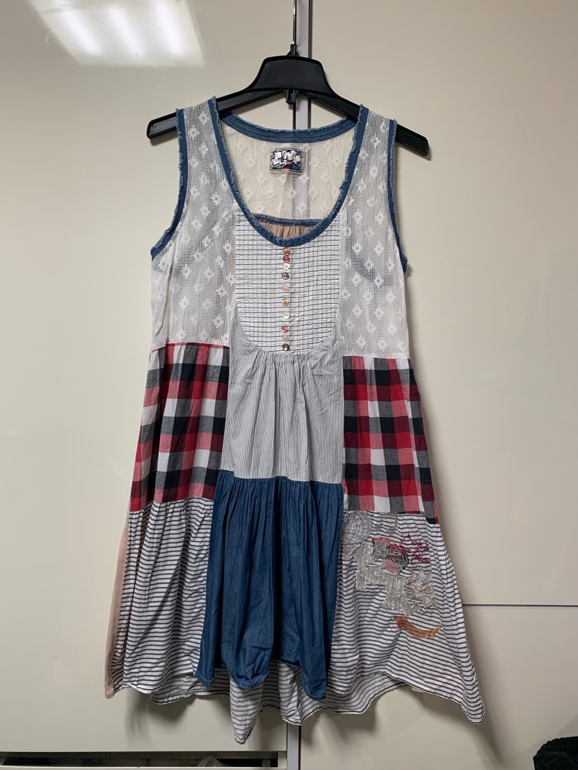 Doesigual 모리걸 패치워크 레이어드원피스 상품이미지3