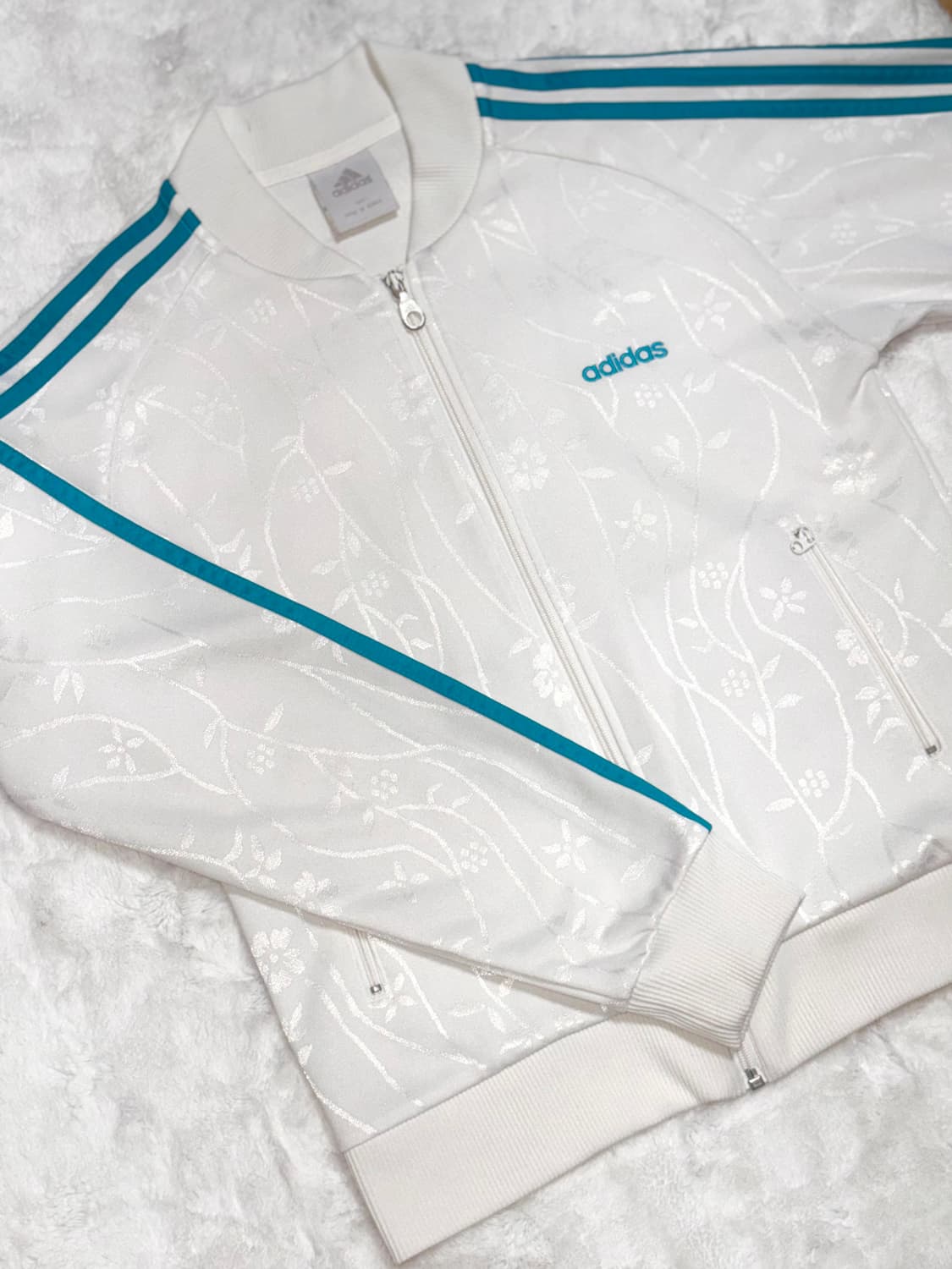 대대장급 아디다스 화이트 청록색 배색 져지 상품이미지1