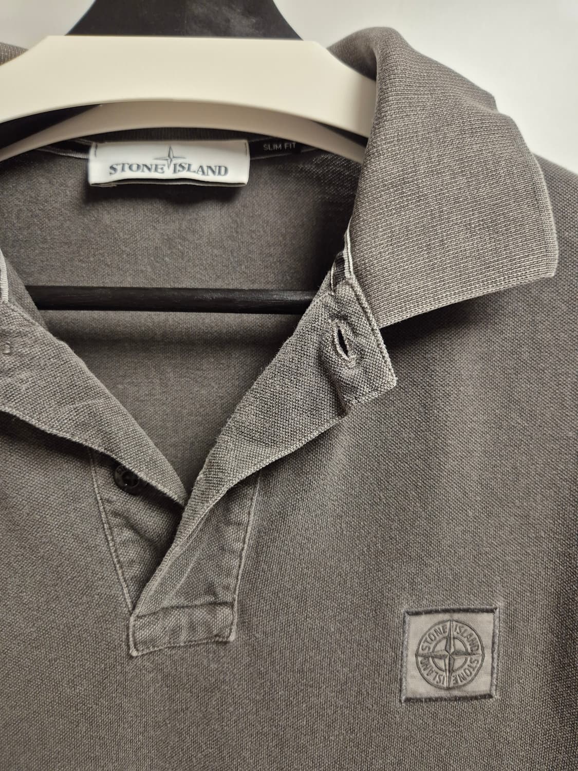 스톤아일랜드 매장판 / 그레이 피그먼트다잉 피케 / XL 상품이미지3