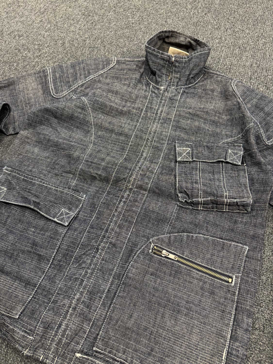 American vintage 데님 집업 자켓 상품이미지2