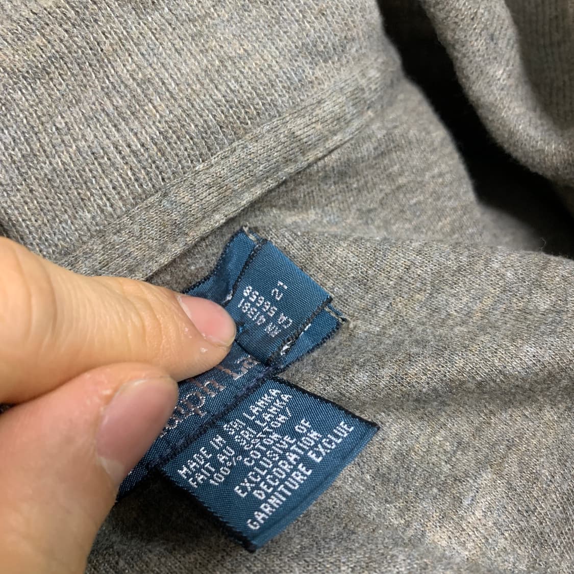 M)Polo Ralph Lauren 폴로 랄프로렌 하프집업 코튼 니트 상품이미지4