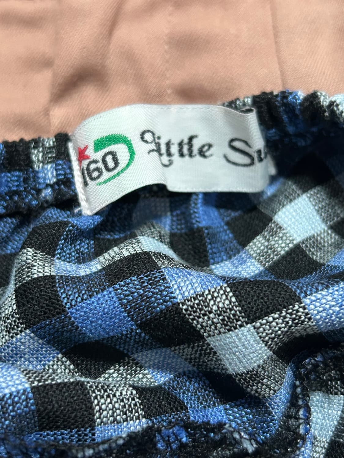 빈티지 블루 체크 캉캉스커트  상품이미지3