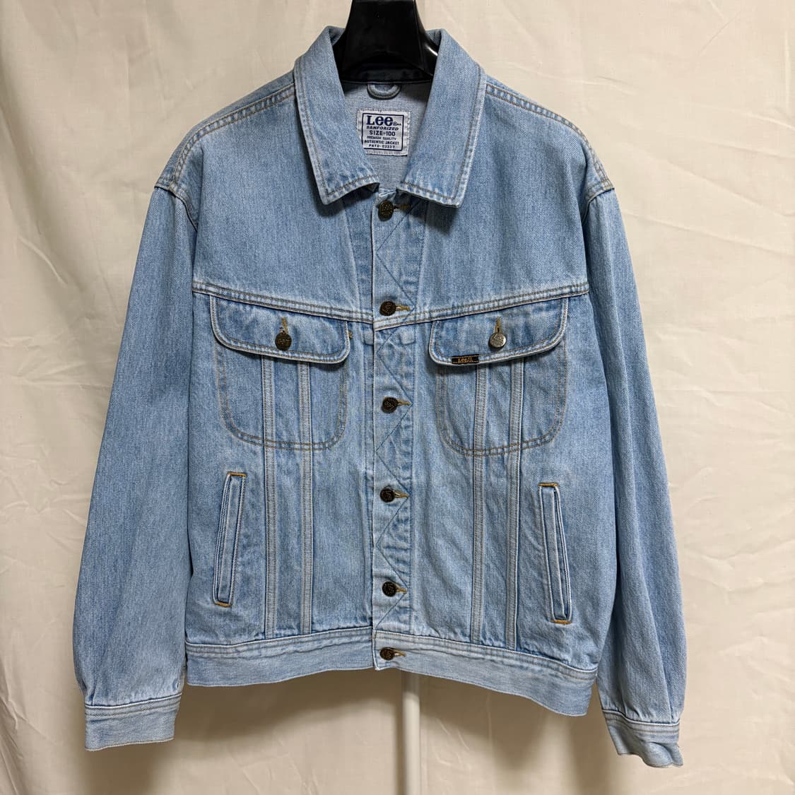 리 라이더스 샌포라이즈드 101J 베이스 데님 트러커자켓 / 연청,100 상품이미지1