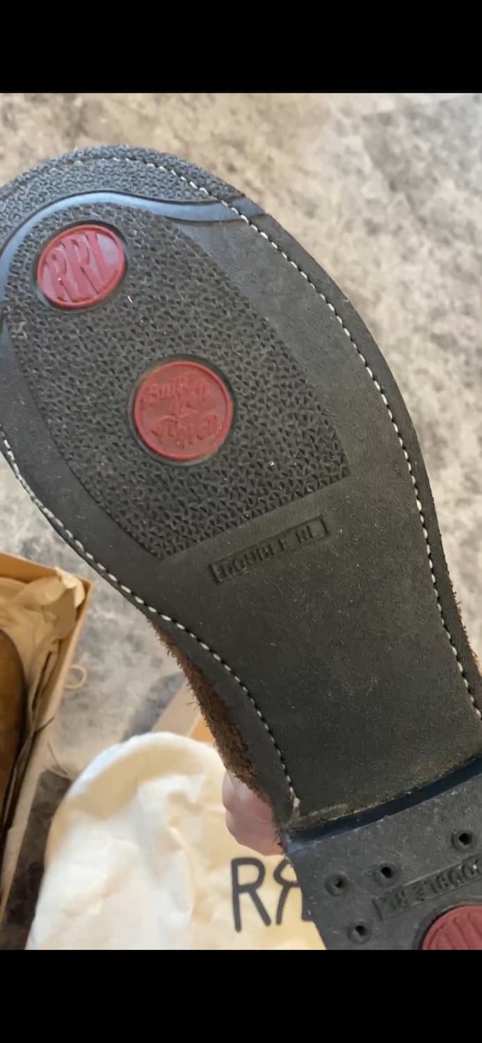 RRL 콩그레스 러프아웃 스웨이드 첼시 부츠 9D 상품이미지3