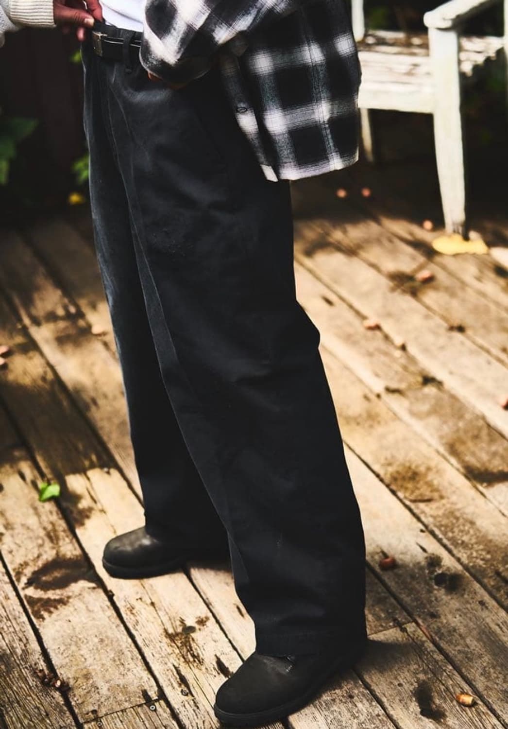 (2) 안셀름 데미지 와이드 치노 팬츠 상품이미지8