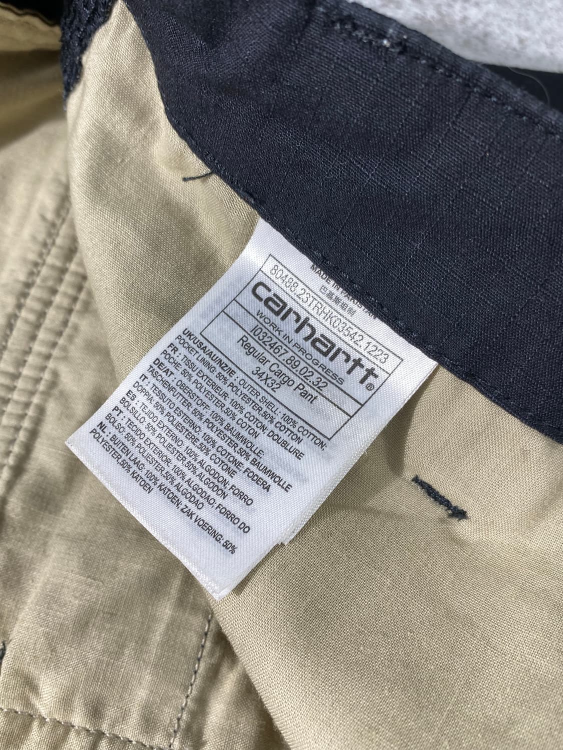 [34] Carhartt 칼하트 립스탑 레귤러 핏 카고팬츠 상품이미지7