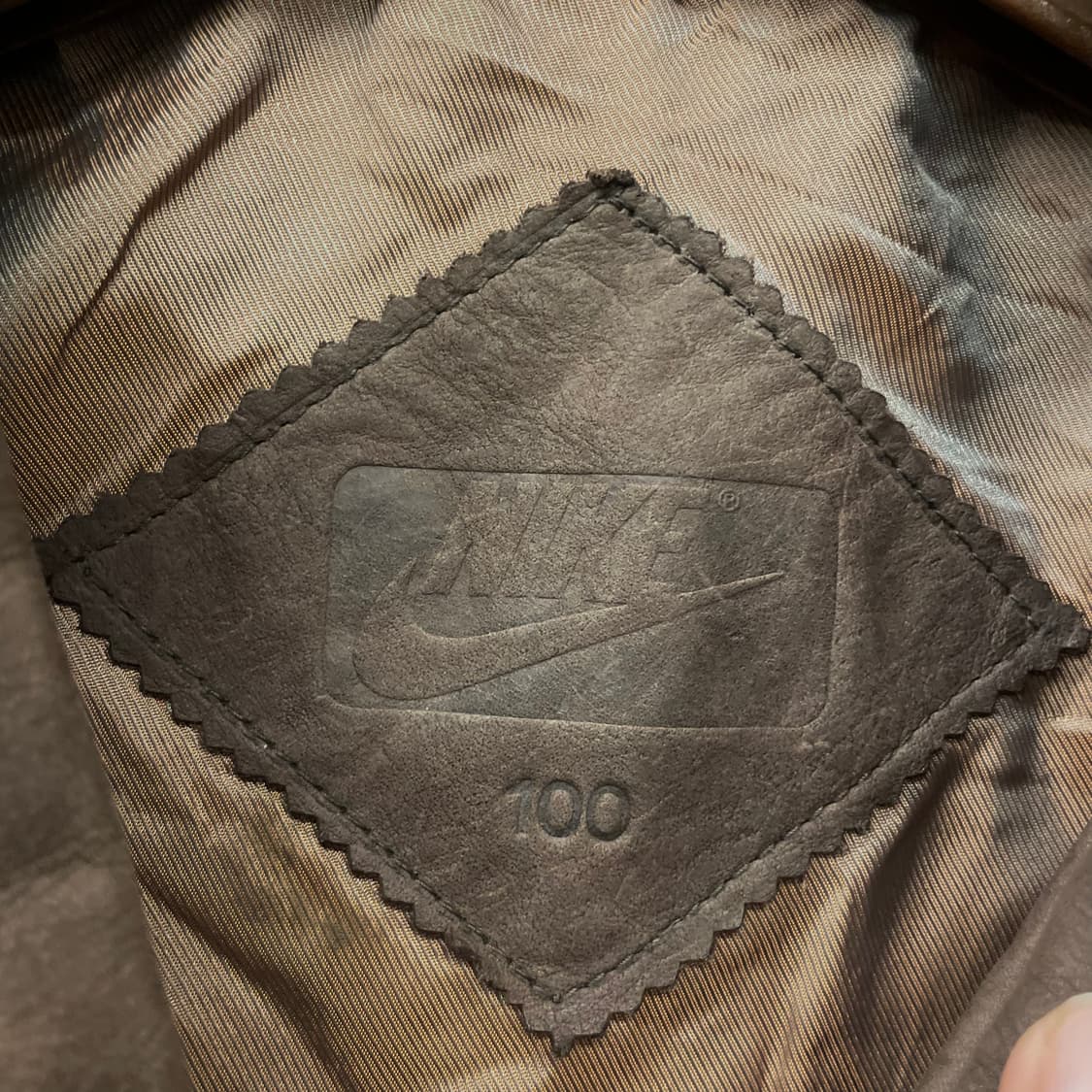 90s 나이키 삼나스포츠 20주년 리스펙트 더 게임 소가죽 자켓 N153 상품이미지10