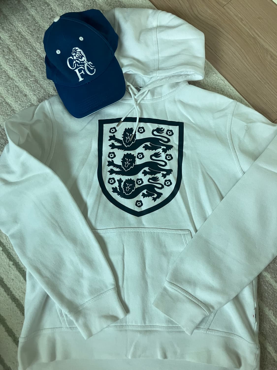 [일괄판매] 잉글랜드 나이키 후드티 M , 첼시 볼캡 상품이미지1
