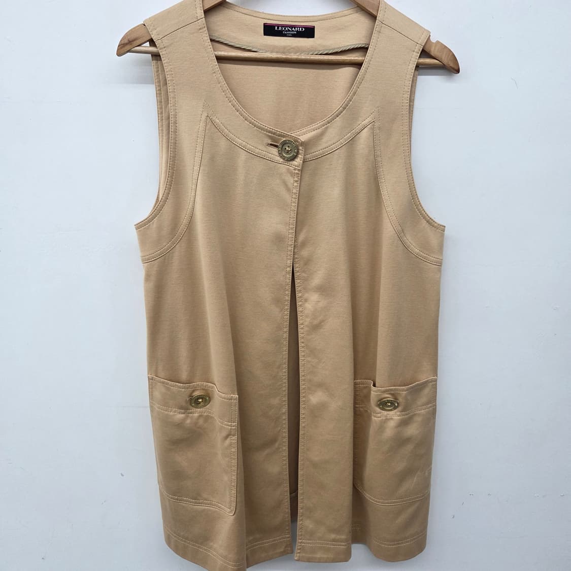 레오나드 패션 베이지 조끼 여성 L 상품이미지2